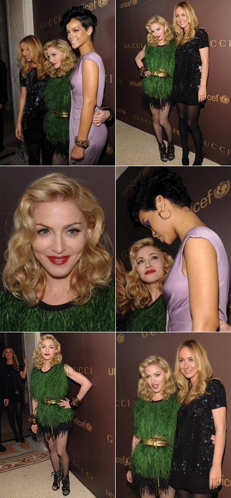 madonnalicious: Madonna attends Gucci UNICEF Dinner