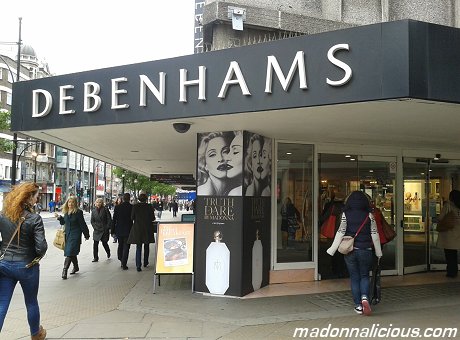 Truth or Dare' in London Debenhams - madonnalicious